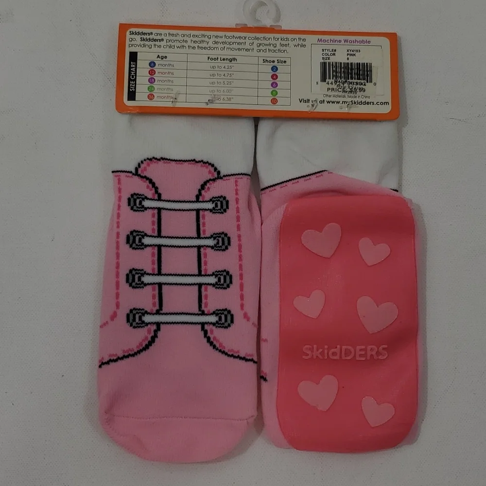 Skidders no slip socks 24 months pink